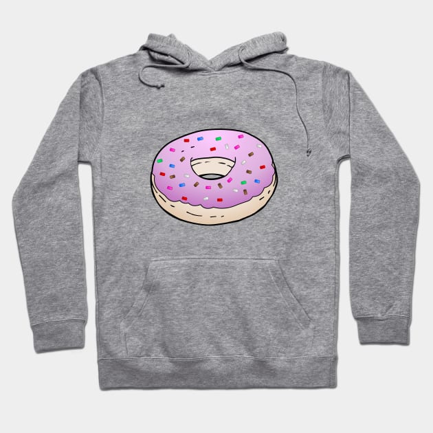 Donut Light Purple Glaze Sprinkles Hoodie by Restarter